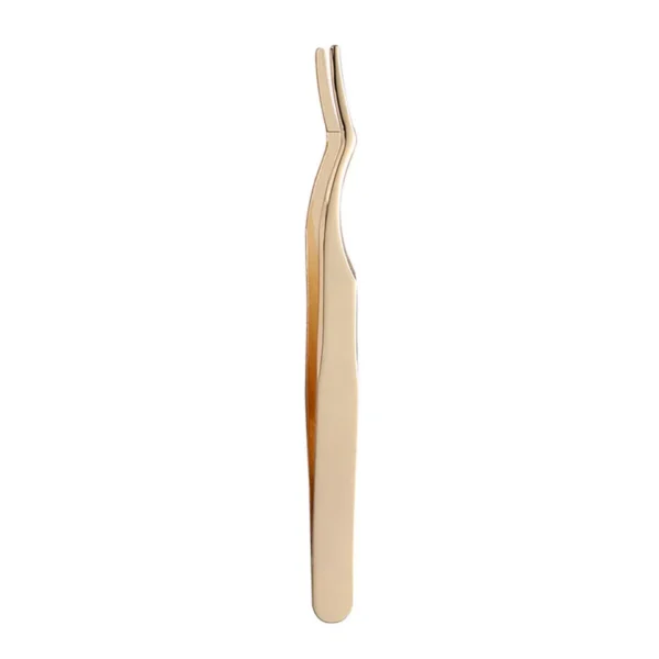 Eyebrow Tweezers Professional Hair Beauty Slanted Stainless Steel Tweezer Solid - Image 2
