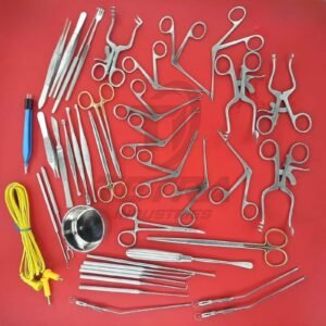 Tympanoplasty Micro Ear Surgery Instrument Set Of 41Pc With Steel Box