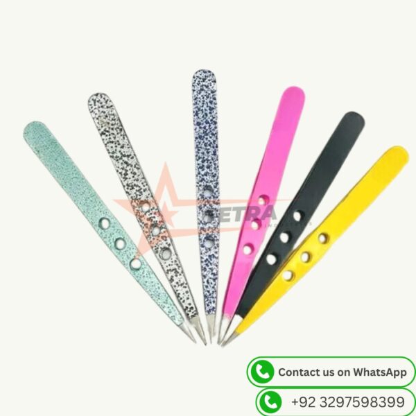 Professional Eyebrows Slanted Tweezers Hairs Beauty Stainless Steel Professional in Different Colors