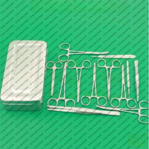 13 PCS IV Cut Down Set | Stainless Steel Emergency Vascular Surgery Instruments | CE Approved Intravenous Surgical Kit