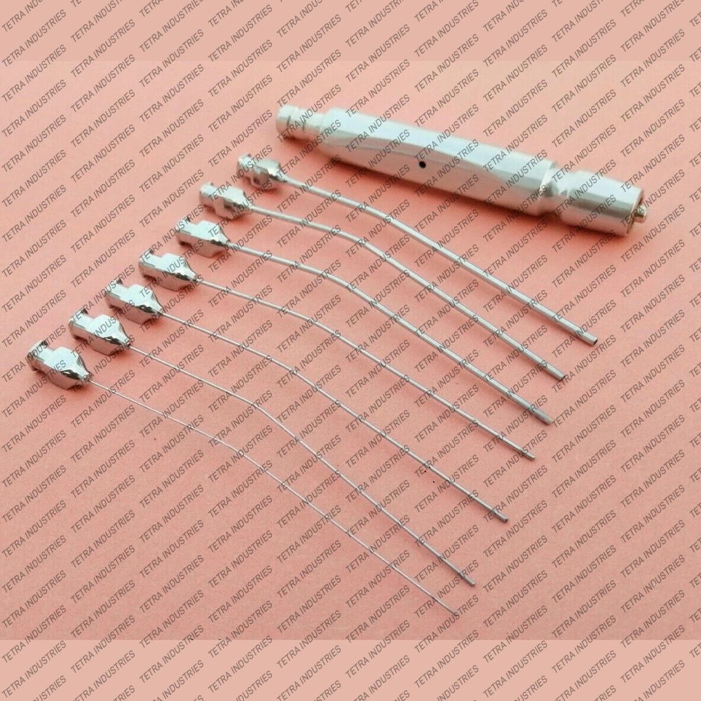 ENT Tympanoplasty Suction Tubes With Luer Lock Handle | Stainless Steel ENT Nasal & Ear Surgery Instruments | CE ISO Certified