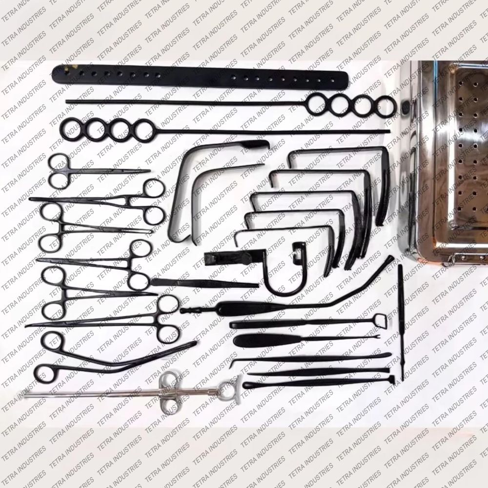 Advanced Black Coated Tonsillectomy and Adenoidectomy Set ENT Surgical Instruments Set CE ISO Approved