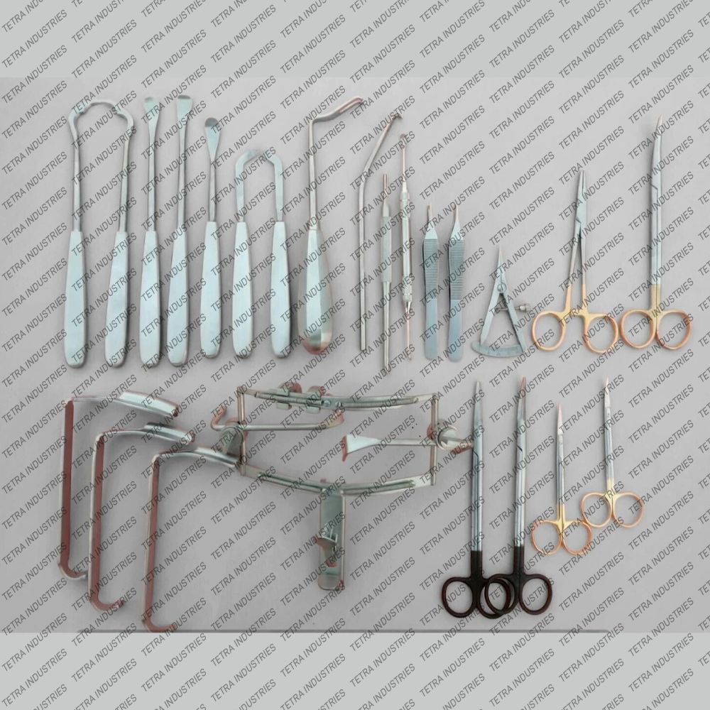 Complete Cleft Lip & Palate Repair Surgical Instruments Set Stainless Steel Plastic Pediatric & Maxillofacial Surgery Kit CE ISO Certified